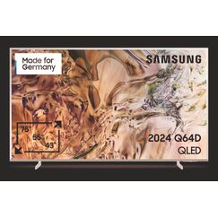 Samsung QLED 4K Q64D Fernseher 65 Zoll, Quantum Prozessor Lite, 100% Farbvolumen, Upscaling, Motion Xcelerator, Smart TV, GQ65Q64DAUXZG, Deutsches Modell, 2024