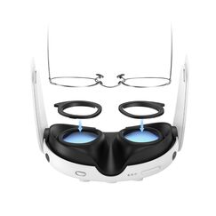 AMVR linsenschutz Kompatibel mit Meta/Oculus Quest 3 Zubehör, Brillenabstandshalter für Q3 Linsen, vr Brille