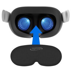 Digicharge VR Objektivschutz Objektivabdeckung Kompatibel mit Meta Quest 3S, 3S Xbox Edition, Quest 3, Quest 2, Oculus RiftS, PICO, Premium-Schaum, Schutz vor Staub und Kratzern VR Lens Cover