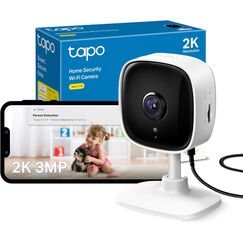 TP-Link Tapo C110 WLAN IP Kamera, Überwachungskamera (3 MP Auflösung, Zwei-Wege-Audio, Bewegungserkennung, Ton- und Lichtalarm, Nachtsicht bis zu 9 m, bis zu 256 GB lokaler Speicher auf SIM-Karte)