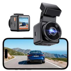 VANTRUE E1 lite Mini Dashcam WiFi vorne 1080P HDR/30fps mit Sprachsteuerung, 1,54'' IPS Versteckte Dash Cam Auto, 160 ° Nachtsicht, 24Std.Parküberwachung, GPS, G-Sensor, Loop Aufnahme, Max. 512GB