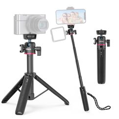 ULANZI MT-73 Mini Kamera Stativ 54cm/21.6in Mit 1/4'' Schraube, Reise Stativ, Pocket Tripod Kompatibel Mit Compact Kameras