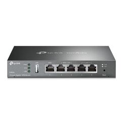 TP-Link ER605 Omada Gigabit VPN Router, Bis zu 3 Ethernet-WAN-Ports, Mobilfunknetzanbindung via USB, IPSec/PPTP/L2TP VPN Over IPSec/SSL Protokolle