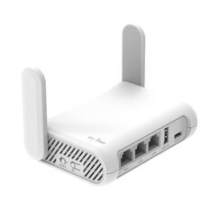 GL.iNet GL-SFT1200 (Opal) Mobile Reise-Router, AC1200 WiFi Router, VPN Mobiler WLAN Router Mobil, Pocket WiFi, 3X Gigacube Port, Travel WLAN Access Point for Glasfaser Modem, Openwrt/Wireguard/Home