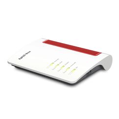 FRITZ!Box 7510 (Wi-Fi 6 DSL-Router (WLAN AX), bis zu 600 MBit/s (2,4 GHz), VDSL-Supervectoring 35b bis zu 300 MBit/s, WLAN Mesh, DECT-Basis, Media Server, geeignet für Deutschland)