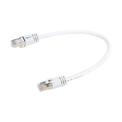 Amazon Basics High-Speed-Patchkabel, RJ45 Cat7, Gigabit-Ethernet, weiß, 0.3 m, 5 Stück