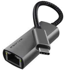 USB C zu Ethernet Adapter, WALNEW USB- C auf LAN RJ45 Gigabit Ethernet Netzwerkadapter,Aluminium, für MacBook Pro, MacBook Air, Steam Deck,XPS, iPad Pro/Air,Samsung Galaxy A51 usw