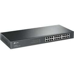 TP-Link TL-SG1024 24 Port Gigabit Netzwerk Switch ( 19 Zoll Rack-Montage, 24*RJ-45 LAN Ports, Metallgehäuse, , unmanaged, Plug-und-Play, Lifetime-Garantie) schwarz