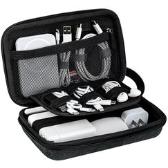 JETech Reise Zubehör Organizer Tasche, Tragbare Elektronische Kabeltasche Gadget Tasche für MacBook Power Adapter, Kabel, Stylus Stift, SD Karte, Maus, Powerbank, USB-Stick