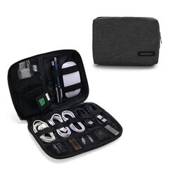 bagsmart Elektronik-Organizer für Kabel, USB-Sticks,Speicherkarten Stil 2-Schwarz
