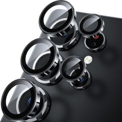 WSKEN für Samsung Galaxy S25 Ultra Kameraschutz - 9H Härte Kratzfest Blasenfrei, HD Gehärtetes Kamera Metallglas Panzer Schutzglas Displayschutz Folie Film 5G Zubehör,Handyhülle Freundlich,Titanium