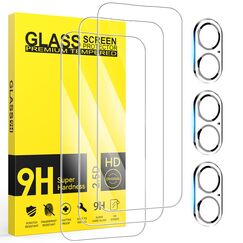 Niphabe für iPhone 17 für Panzerglas mit 3 Stück 17 Panzer Schutz Glas Kompatibel mit iPhone 17 Schutzfolie mit Kameraschutz, 9H Härte Hartglas, HD Displayschutz, Ultra-klar