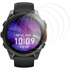Panzer Schutz Glas Kompatibel mit Garmin Fenix 8 47mm, High Definition Panzer Schutzfolie, Runde Kante Displayschutz, Touch Sensitive, Blasenfest Installation, Anti-Kratzer Panzerfolie - 4 Stück