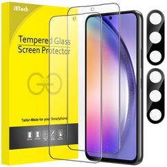JETech Schutzfolie für Samsung Galaxy A54 5G 6,4 Zoll mit Kameraschutz, 9H Panzer Schutz Glas Folie Displayschutz, Kratzfest, HD Klar, 2 Stück Jeweils