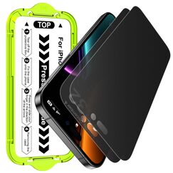 Esanik Matte Sichtschutz für iPhone 17 Pro Max für Panzerglas, 2x Sichtschutzfolie Matte Privacy Screen Protector, 9H Anti-Spy Displayschutz Folie, 2025-6,9 Zoll (2 Stück)