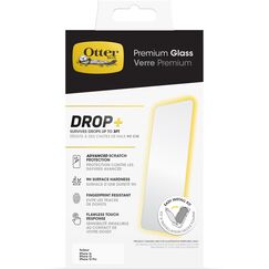 OtterBox Premium Glass Displayschutz für iPhone 17e, 16e, 14, 13, 13 Pro, gehärtetes Glas, Kratzschutz, übersteht Stürze bis zu 0,9m, antimikrobieller Schutz