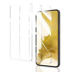 3 Stück Schutzfolie für Samsung Galaxy S22/S23, Panzer Schutz Glas Folie Displayschutz, gehärtete Glasfolie, Panzerfolie Schutzglas, 9H Härte Displayschutzfolie, HD Klar, Anti- Kratzer