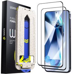 WSKEN für Samsung Galaxy A56 für Panzerglas,[Auto Dust-Elimination] [Fingerabdruck Geeignet] Vollständige Abdeckung Schutzfolie HD-Klar 9H Härte Displayschutz Bläschenfrei,Anti Fingerabdruck,2 Stück