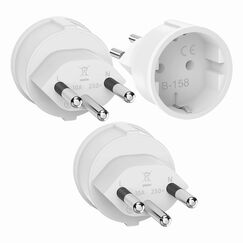 Schweiz Reiseadapter, 3 Stück Adapter Steckdose Schweiz Deutschland, EU auf Schweizer Steckdosenadapter, Steckdosenadapter Schweizer,Typ J Schweizer Reisestecker für Malediven, Ruanda, Liechtenstein