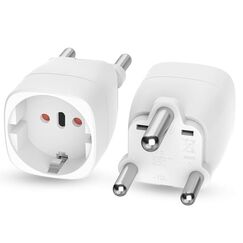 Oliveria 2 x Reiseadapter für M-Steckdose, Südafrika, EU, Mosambik, Bhutan, Namibia, Botsuana