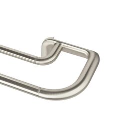 Umbra Twilight Doppel-Vorhangstangen-Set, Ausziehbare Vorhangstange mit Abgerundeten Enden f&uuml;r ideale Raumabdunkelung, 77-214 cm, D19mm, Nickel