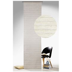 heimtexland &reg; Schiebevorhang Struktur Schiebegardine Fest Appretur inkl. Zubeh&ouml;r Fl&auml;chenvorhang 60x245 cm Platin Beige Typ593