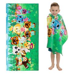 Franco Superweiches Kinder-Bad-/Pool-/Strandtuch, 147,3 x 71,1 cm, Tierkreuzung
