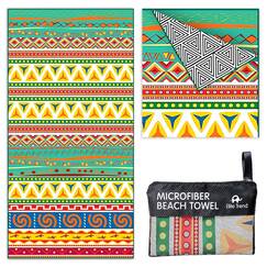Elite Trend Mikrofaser-Strandtuch für Erwachsene mit Tasche, extra groß, 198,1 x 88,9 cm, leicht, sandfrei, schnell trocknend, Handtuch für Reisen, Schwimmen, Yoga, Camping (Bella)