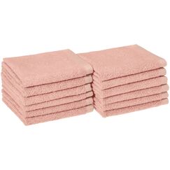 Amazon Basics Handtuch-Set, schnelltrocknend, 3-teilig Waschlappen Washcloth petal pink