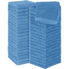 Utopia Towels Baumwoll-Waschlappen-Set – 100% ringgesponnene Baumwolle, hochwertige Flanell-Waschlappen für das Gesicht, sehr saugfähige und weiche Handtücher, 60 Stück, Electric Blue