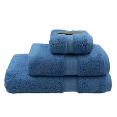 Bademayer Frottier Handtuch 3er Set aus 100% Ägyptischer Baumwolle - Giza Premium-Qualität 600 g/m² Fusselfrei Handtuchset Duschtuch Handtuch Gästetuch Farbe: Hellblau