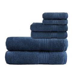 Trident Handtuchset - Soft Comfort - 100% Luftreiches Baumwolltuch, 550 GSM, 6-teiliges Handtuchset - 2 Badet&uuml;cher, 2 Handt&uuml;cher, 2 Waschlappen, superweich, hochsaugf&auml;hig, Maschinenw&auml;sche (Pfau)