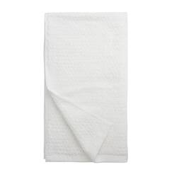 Everplush Diamant-Jacquard Handtuchset, Baumwolle, Weiß, 4 x Hand Towels (16 x 30 in), 4