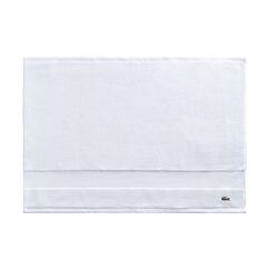 Lacoste Heritage Supima Badematte, Baumwolle, 53,3 x 78,7 cm, Weiß