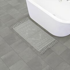 French Connection Nellore Badezimmerteppiche | Set mit 2 gewebten und Perlen Badezimmermatten | Langlebige, rutschfeste Badteppiche | Dicke Badematten für Badezimmer und Duschteppiche | 50,8 x 86,4 cm