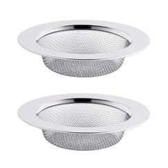 Abflusssieb Edelstahl Rostfrei 2er Set, 11.5CM Haarsieb Dusche, Waschbecken Sieb Abfluss Spüle, Abfluss-Sieb Sink Strainer für Küche