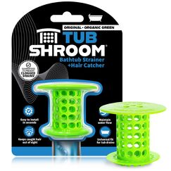 Tubshroom Wannenablauf-Haarfänger Waschbecken, Silikon, Grün