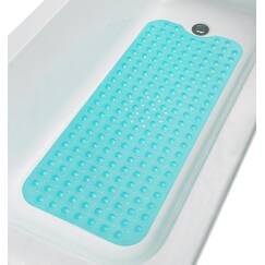 Tike Smart Extra lange rutschfeste Badewannen- und Duschmatte, 99,1 x 40,6 cm (nur glatte, nicht strukturierte Wannen), sicher, sauber, maschinenwaschbar, hervorragende Griffigkeit und Drainage,