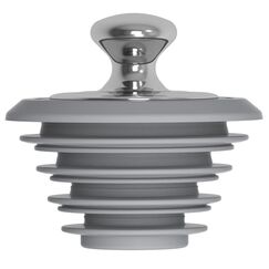 Badewannen-Ablaufstopfen, Wannenstopfen, Silikon-Badewannenstopfen, Waschbecken-Ablaufstopfen (grau, patentiertes Produkt)