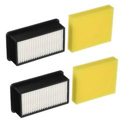Colorfullife 2 + 2 Pack Style 1008 Filter für Bissell CleanView Standstaubsauger 9595A, 1819, 1822, 1825, 1831, 1330, 1332 2 Vormotor-Schaumstofffilter + 2 Nachmotorfilter