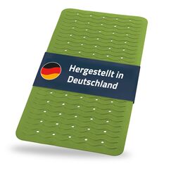 RIDDER – Badewanneneinlage Playa 38x80cm, lindgrün, 100% TPE | Made in Germany Badewannenmatte aus hautfreundlichem TPE. Maschinenfeste Antirutschmatte mit Saugnäpfen & Ablauföffnungen