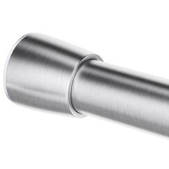 iDesign Astor 78570 Gardinenstange mit Metallspannung, verstellbar, anpassbar, für Badewanne, Duschkabine, Schrank, Tür, 109,2–190,5 cm, gebürsteter Edelstahl