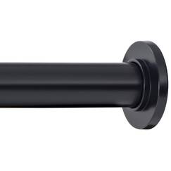 Ivilon Spannvorhangstange - Federspannstange für Fenster oder Dusche, 36 bis 54 Zoll schwarz