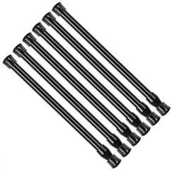 GoodtoU 6 Stück kleine Spannstange, schwarze Federspannstangen für Fenster, 44,5 bis 71,1 cm, verstellbar, kurze federbelastete Vorhangspannstangen für Fenster, Badezimmer, Schrank, Küche, Zuhause