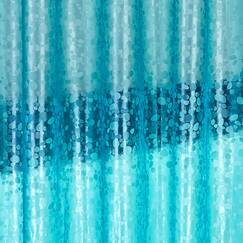 Bostofy Duschvorhang, strapazierfähig, EVA, wasserdicht, mit 12 rostfreien Metallösen und 3 beschwerten Magneten, 183 x 183 cm, Badezimmer-Duschvorhang, Blaugrün
