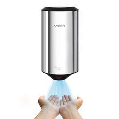 anydry 2805 automatischer Händetrockner elektrisch kompakter Hochgeschwindigkeits Händetrockner poliert Edelstahl 1350W