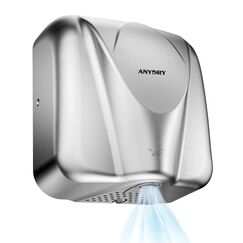 anydry 2812 Händetrockner für Gewerbe elektrischer Sensor Stilvolles Design Edelstahl-Finish schnelle Trocknung 7-10 Sekunden.1600W.(Brushed)