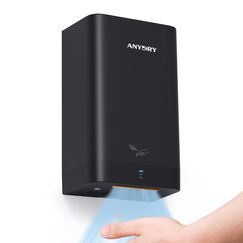 anydry AD2822 Hochgeschwindigkeits-Händetrockner Automatischer elektrischer Händetrockner Kommerziell oder Haushalt (Schwarz)