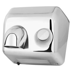 Stagecaptain HD-55 Dryboy Händetrockner zur Wandmontage - Handtrockner mit Taster - Leistung: 2300 Watt - Stabile Metallkonstruktion - Einfach zu montieren - Inklusive Bohrschablone - Silber