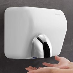 Bakaji Secador de Manos Eléctrico Automático secador de Aire Caliente de Pared - Baño Rápido con Sensor fotocélula 2300W